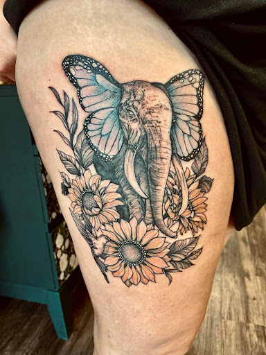Explore bird family tattoo ideas, creative tattoo ideas in Batavia, available at The Pretty Pin-Up Tattoo Parlor