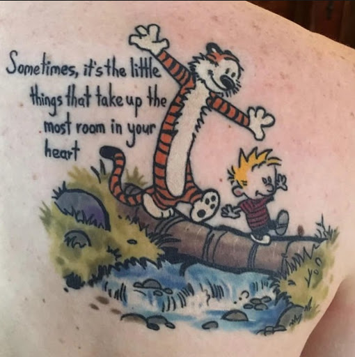 Explore mens sleeve tattoo idea, creative tattoo ideas in Lakeview, available at Immaculate Heart Tattoo