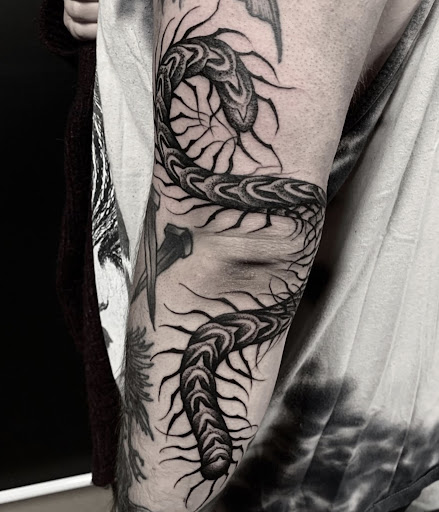 Explore monopoly man tattoo ideas, creative tattoo ideas in Saint Petersburg, available at Lucky You Tattoo