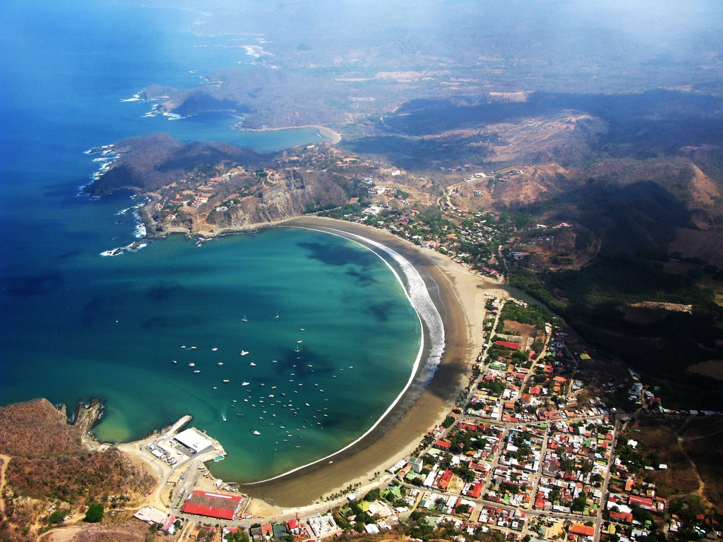 Foto av San Juan del Sur stranden och bosättningen