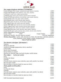 Restaurant français Côté Sud à Eppe-Sauvage - menu / carte