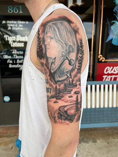 Explore tribal bear tattoo ideas, creative tattoo ideas in Stuart, available at Tiger Shark Tattoo Studio