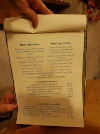 Chianocco Ristotante La Baritlera à Chianocco carte