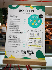 Menu / carte de Bohēbon Labege - restaurant de poke bowls à Labège