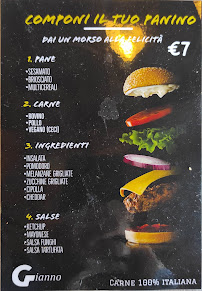 Carte du Gianno bar i 2 Ponti à Campi Bisenzio