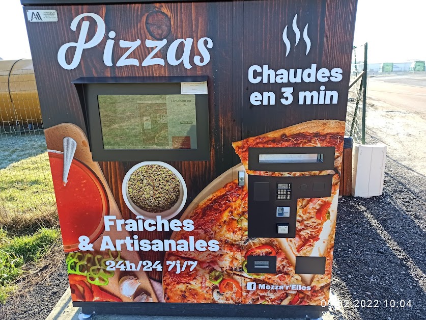 Distributeur pizza 24h/24, 7j/7 Mozza'r'elles 52140 Val-de-Meuse