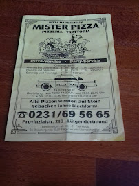 Mr. Pizza à Dortmund menu