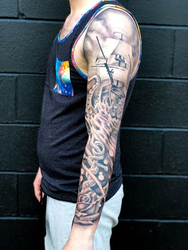 Tattoo Shop «Lucky DeVille Tattoo Co.», reviews and photos, 2333 Niagara Falls Blvd, Amherst, NY 14228, USA