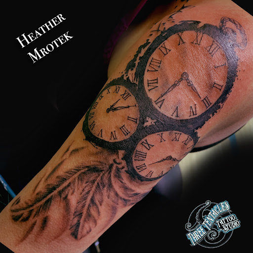 Explore tribal cross tattoo ideas, creative tattoo ideas in Hayward, available at Three Tentacles Tattoo Studio