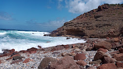 Spiaggia di Acqua Sa Canna'in fotoğrafı biraz temiz temizlik seviyesi ile