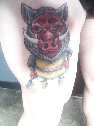 Explore architecture tattoo ideas, creative tattoo ideas in Olympia, available at Fleshworks Tattoo Studio