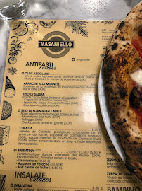 Carte du Masaniello - Pizzeria e Cucina à Bordeaux