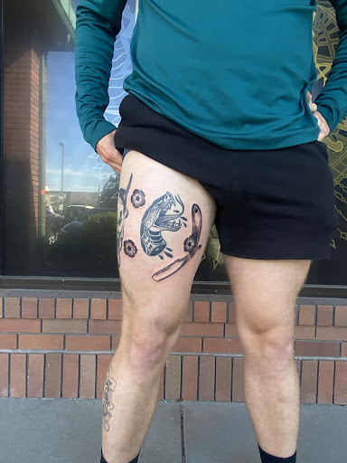 Explore asian sleeve tattoo ideas, creative tattoo ideas in Spokane, available at Moon and Mercury Tattoo