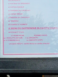 Menu du Restaurant Larralde à Ascain