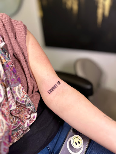 Explore women's quarter sleeve tattoo ideas, creative tattoo ideas in Oxford, available at The Beauty Mark, LLC