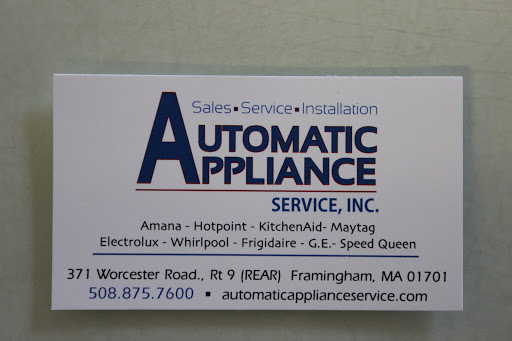 Appliance Store «Automatic Appliance Service Inc.», reviews and photos, 371 Worcester Rd, Framingham, MA 01701, USA