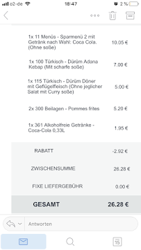 Der Simo à Hamburg menu