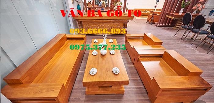 Sofa gỗ tự nhiên nguyên tấm giá xưởng