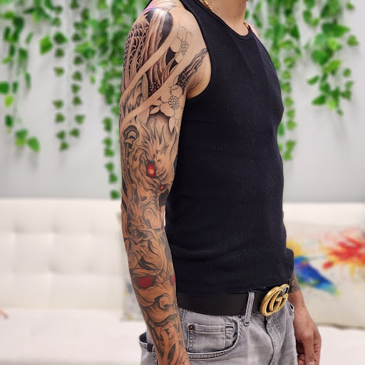 Explore mountains tattoo ideas, creative tattoo ideas in Garland, available at Infamous Art Studio