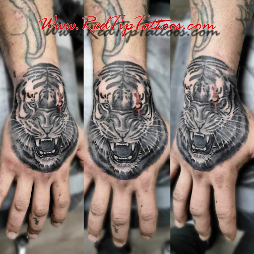 Explore grandchild tattoo ideas, creative tattoo ideas in Springfield, available at Red Tip Tattoos