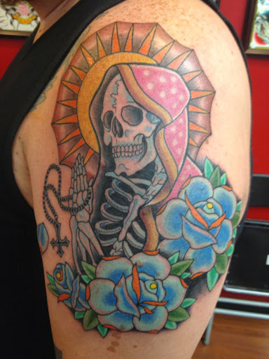 Explore hippie tattoo ideas, creative tattoo ideas in Erie, available at Wayward Tattoo Studio