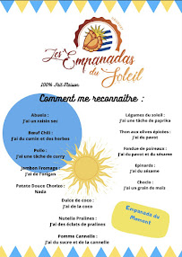 Menu / carte de Les Empanadas du Soleil à Pau