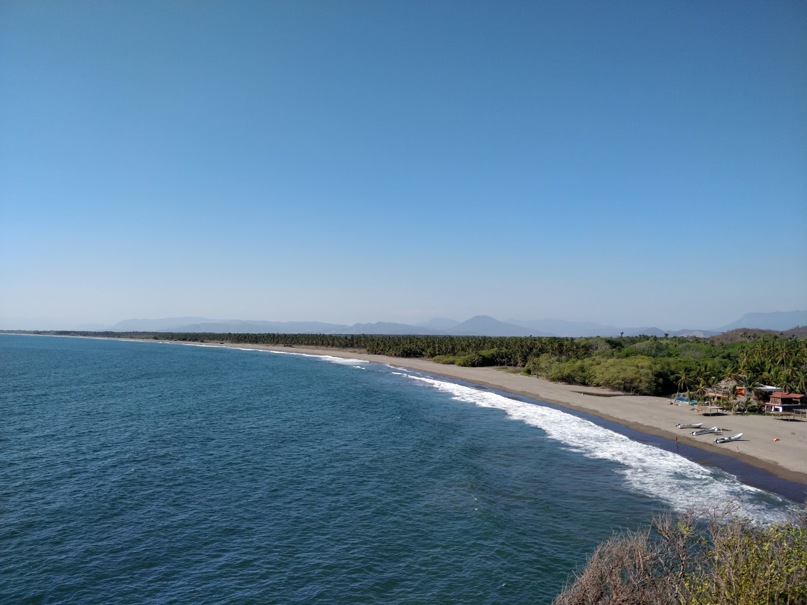 Foto av Playa de San Telmo med turkos rent vatten yta