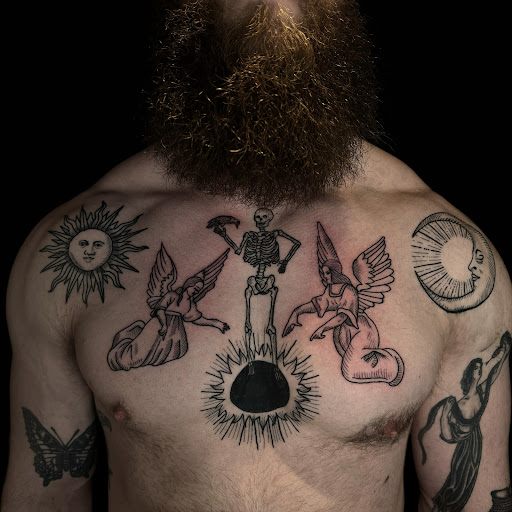 Explore uga tattoo ideas, creative tattoo ideas in Buffalo, available at True Gloom Tattoo Studio