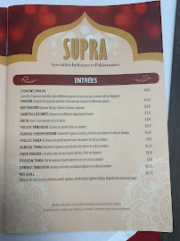 Rajistan-Supra Restaurant à Melun carte