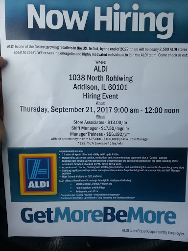 Supermarket «ALDI», reviews and photos, 1365 Lee St, Des Plaines, IL 60018, USA