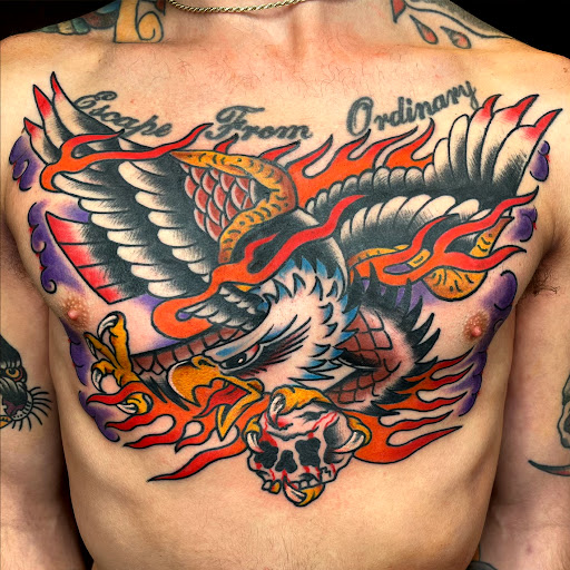 Explore clock tattoo ideas for men, creative tattoo ideas in Johnson City, available at Gold Cross Tattoo Co.