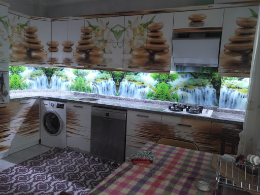 Tac-3D Mutfak Tezgah Arası Cam Fethiye Seydikemer Muğla