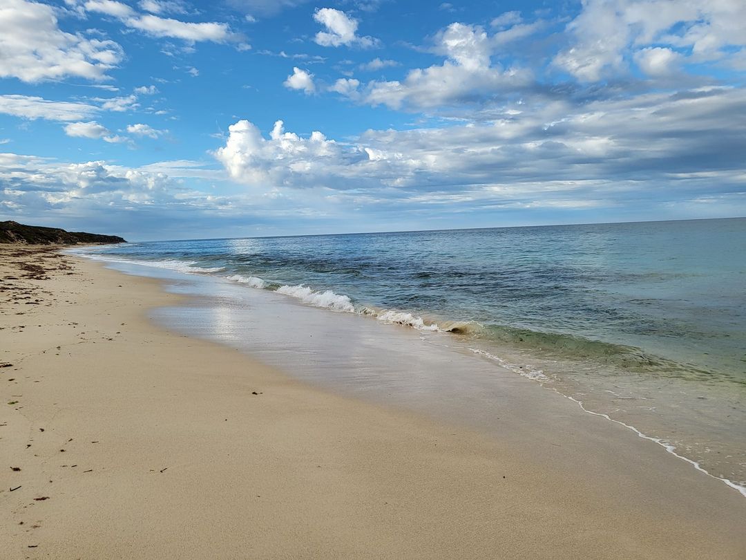 Seabird Beach的照片 带有碧绿色纯水表面