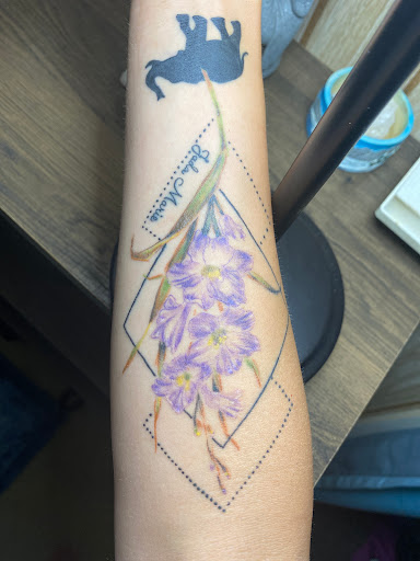 Explore tattoo behind ear ideas, creative tattoo ideas in Bozeman, available at Sacred Images Tattoo And Piercing