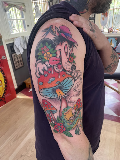 Explore small pirate tattoo ideas, creative tattoo ideas in Portland, available at Atlas Tattoo Studio