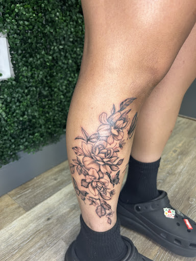 Explore mens space tattoo ideas, creative tattoo ideas in Oviedo, available at Fine Ink Studios Tattoos