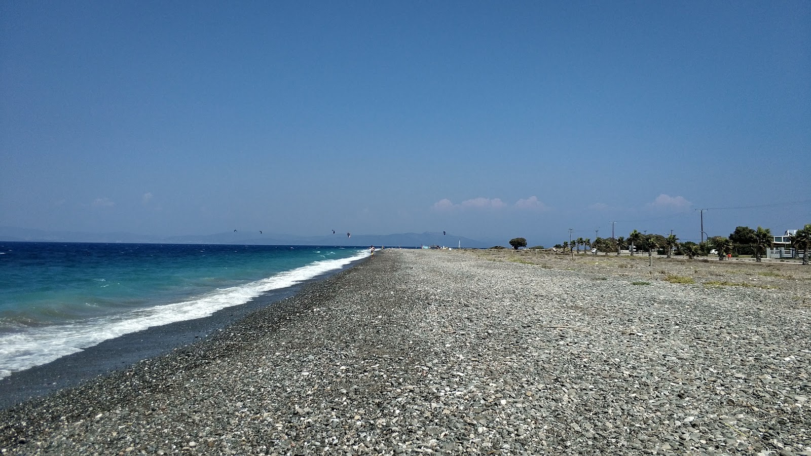 Fotografija Psalidi plaža z dolga ravna obala