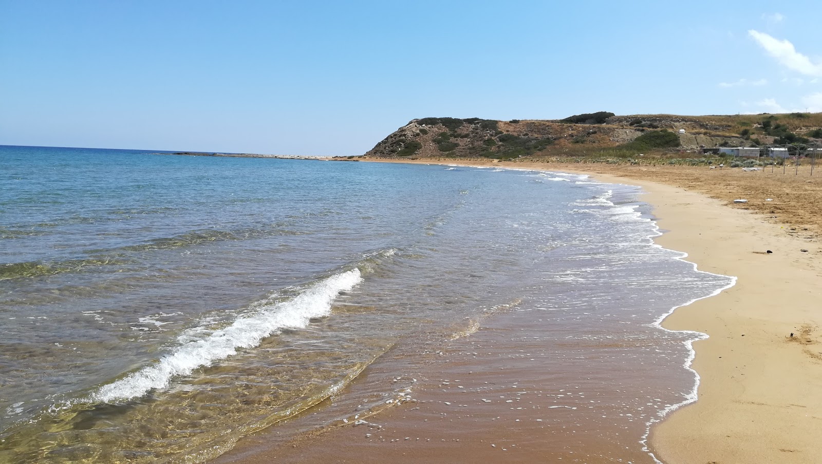 Foto van Kaplica beach met helder fijn zand oppervlakte