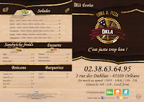 Menu / carte de Okla grill & pizza à Orléans