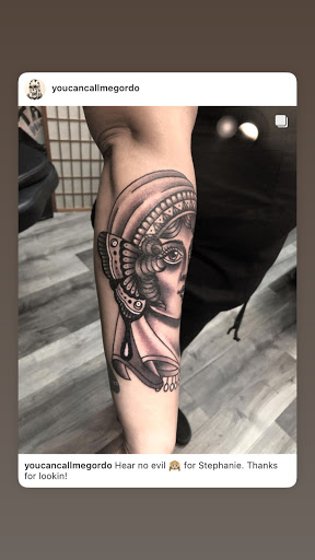 Explore matching tattoo ideas for father and son, creative tattoo ideas in Savannah, available at Tramp Art Studios