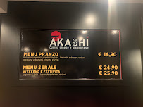 Ristorante giapponese Akashi à Florence menu
