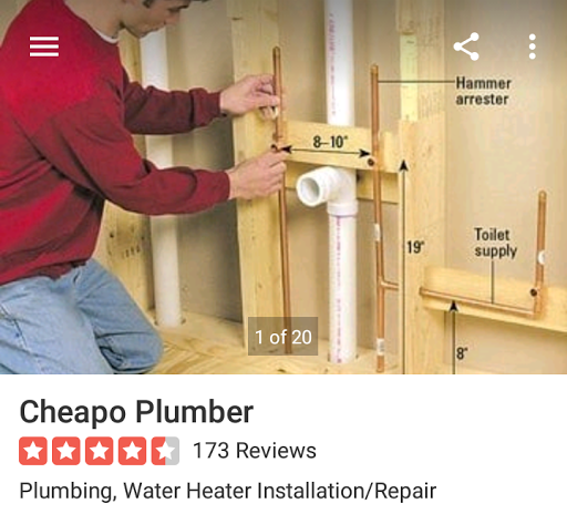 Cheapo Plumber Inc And Drain Cleaning
