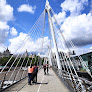Hungerford Bridge and Golden Jubilee Bridges