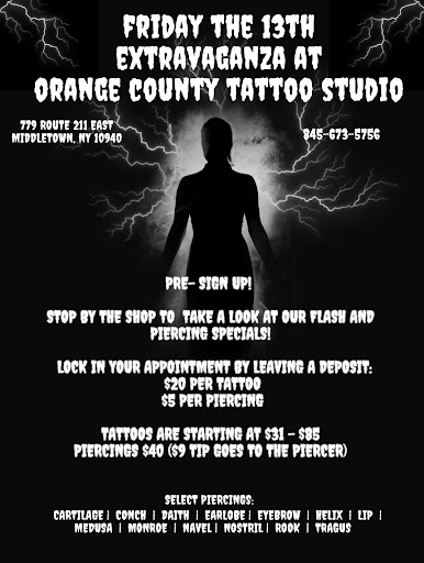 Explore wild tattoo ideas, creative tattoo ideas in Middletown, available at Orange County Tattoo & Body Piercing Studio