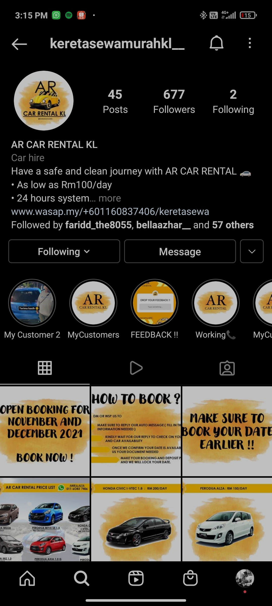 AR CAR RENTAL kereta sewa murah kl sentul