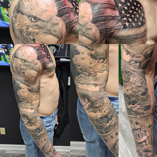 Explore woman face tattoo ideas, creative tattoo ideas in Kenosha, available at Kenosha Tattoo Company