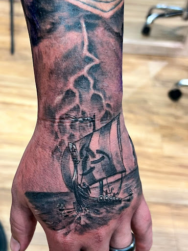 Explore drummer tattoos ideas, creative tattoo ideas in Brunswick, available at Brunswick Tattoo Company