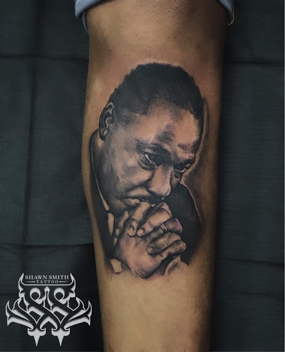 Explore tiger shark tattoo ideas, creative tattoo ideas in Florissant, available at St. Louis Ink