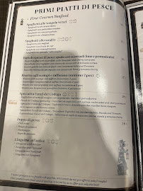 Osteria Fanal del Codega à Venice menu