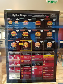 MYTHIC BURGER Châteauroux à Châteauroux carte